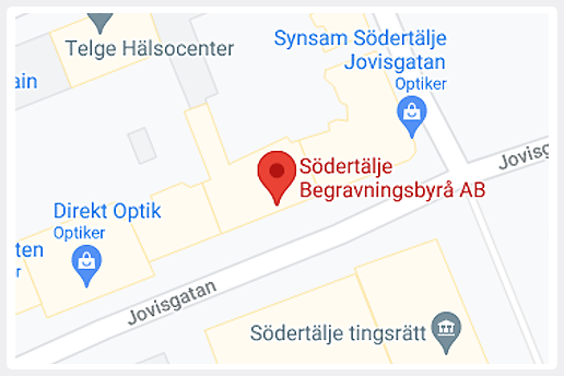 Begravningsbyrå Järna- Södertälje Begravningsbyrå Järna - Begravningar Järna - Karta - 1